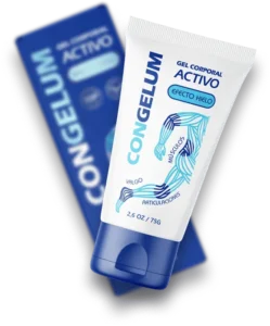 Frasco de Congelum Gel versión en español