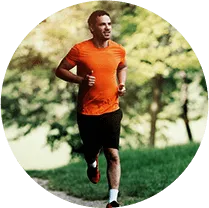 Man doing running exercise